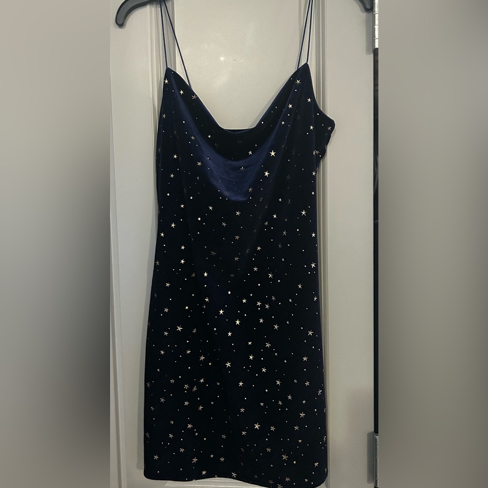 Starry Night Velvet Dress
